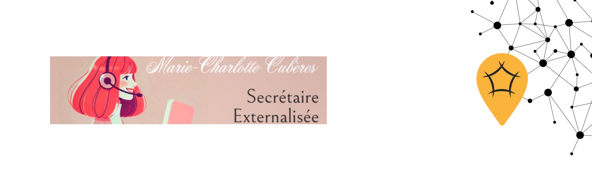 Bannière logo Marie Charlotte, secrétariat externalisé